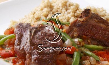 لوبيا باللحم على الطريقة اللبنانية خطوة بخطوة