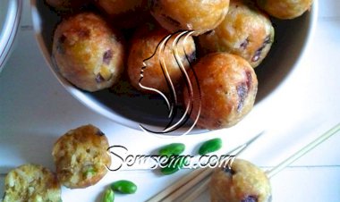 كبة السمك والرز اللبنانية المقلية بالفستق