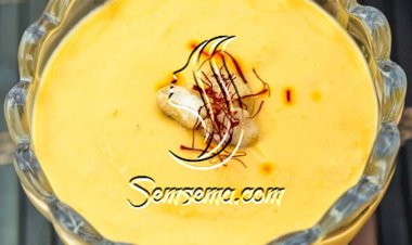 طريقة عمل بودنج الزعفران والهيل