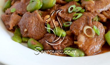 الفول الاخضر باللحم طريقة عمل مميزة