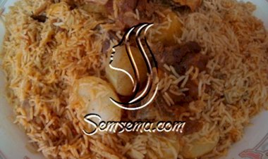 طريقة عمل رز باللحم والبطاطس من المطبخ السعودي