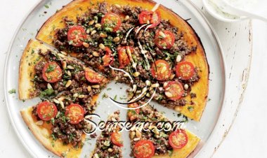 مقادير بيتزا بالكفتة على الطريقة المغربية