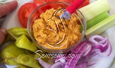 طريقة عمل متبل القرع العسلي بالحمص