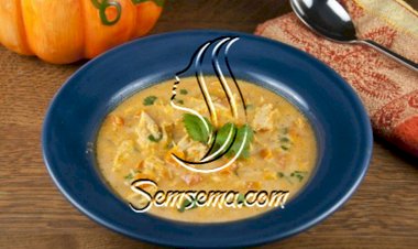 شوربة اليقطين بالدجاج للرجيم