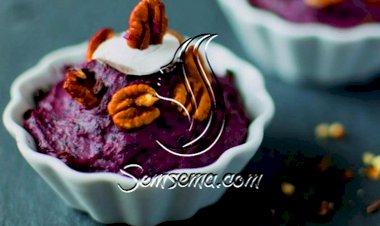 طريقة عمل حلى البطاطس الارجوانية