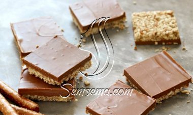 طريقة عمل حلى مربعات الشوفان بالشوكولاتة