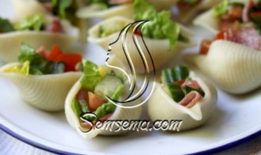 مكرونة الاصداف المحشية باللحم المفروم اطيب طريقة