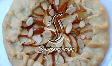 طريقة عمل تارت الكمثرى واللوز