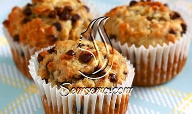 مافن الموز والشوكولاتة بدون بيض