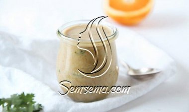 تتبيلة سلطة لذيذة بالطحينة و البرتقال