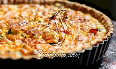 طريقة عمل فطيرة البيض و الخضار بالفرن