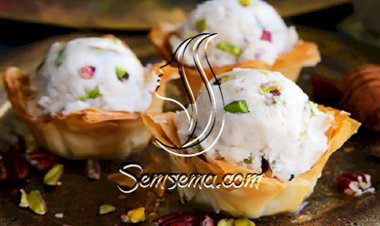 طريقة عمل ايس كريم القرفة بعجينة الفيلو