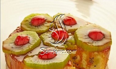 طريقة عمل كيك الكيوي حلى انيق ولذيذ