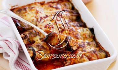 لفائف الباذنجان بالخضار في الفرن .. طبق سيحبه زوجك