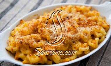 مكرونة بالحليب والجبنة