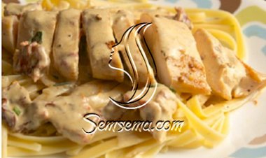 طريقة عمل مكرونة الفريدو بالدجاج