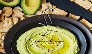 طريقة عمل مسبحة حمص بالافوكادو