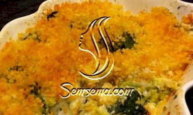 سلطة البروكلي مع الجبنة بالفرن سهلة و شهية