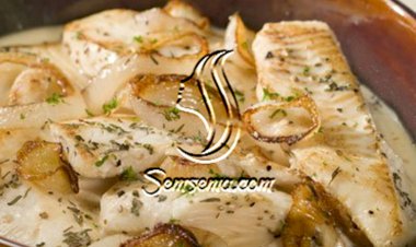 طريقة عمل فيليه السمك بالصوص الابيض