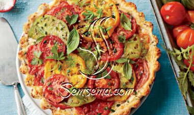طريقة عمل فطيرة الطماطم بالجبن الفرنسية
