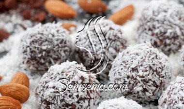 طريقة حلى التمر بجوز الهند سهل وسريع