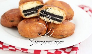 طريقة عمل حلى بسكوت الاوريو المقلي