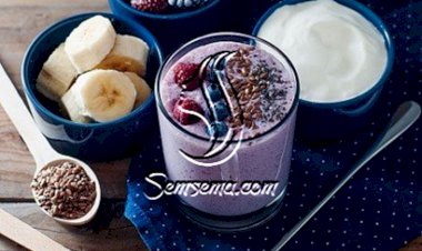 سموثي الموز بالزبادي والشيا الصحي