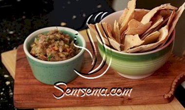 صوص الباذنجان المشوي تغميسة لذيذة و سهلة