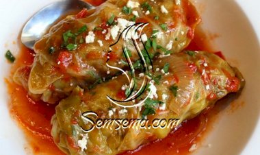 محشي الملفوف باللحم المفروم بدون أرز