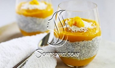 طريقة عمل حلى صحي ولذيذ بالمانجو