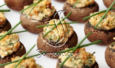 طريقة عمل فطر محشي بالجبن