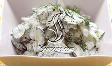 طريقة عمل سلطة الخيار بالشبت