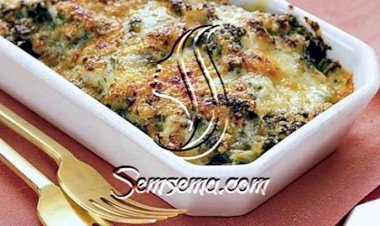 صينية سبانخ بالفرن طريقة التحضير