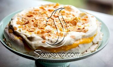 طريقة بافلوفا كيك حلى روسي مشهور