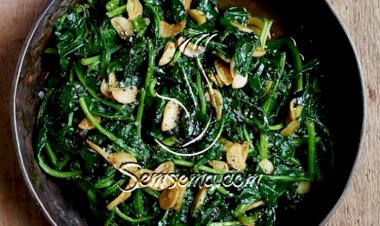 طريقة عمل سبانخ بالزيت على الطريقة اللبنانية