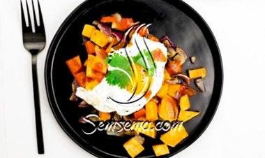 صينية بطاطا حلوة بالفرن طريقة سهلة