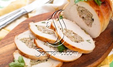 طريقة عمل دجاج بالخضار مشوي بالفرن