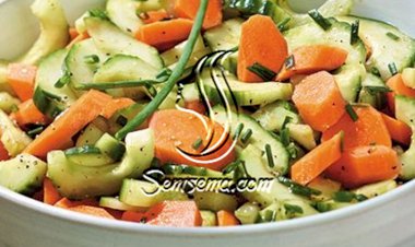 سلطة الجزر والخيار الصحية للرجيم