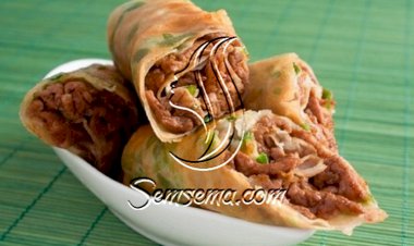 طريقة عمل سبرنج رول باللحم المفروم