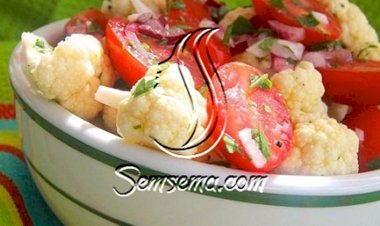 طريقة عمل سلطة القرنبيط والطماطم للرجيم