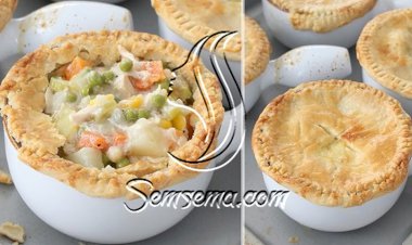 طريقة عمل فطائر الدجاج بالخضار بالفرن