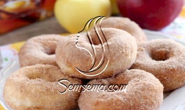 طريقة عمل دونات بالتفاح والقرفة