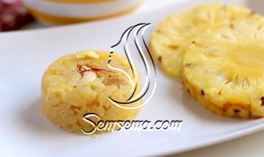 طريقة عمل حلى الاناناس بالسميد