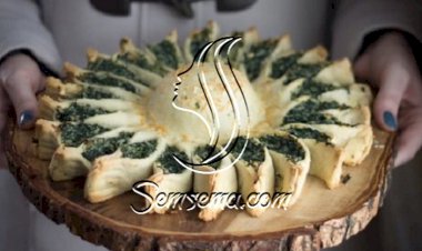 فطائر سبانخ لذيذه بالجبن في الفرن