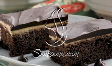 طريقة عمل براونيز القهوة ثلاث طبقات