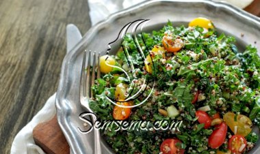 طريقة عمل سلطة الكينوا بالجرجير