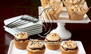 طريقة عمل كب كيك الفول السوداني