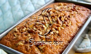 طريقة عمل كيكة الموز والجوز