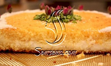 طريقة عمل بسبوسة بالقشطة بدون بيض