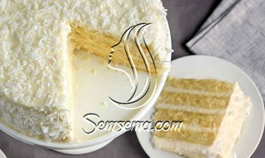 طريقة عمل كيك طبقات جوز الهند الهش لعيد الام